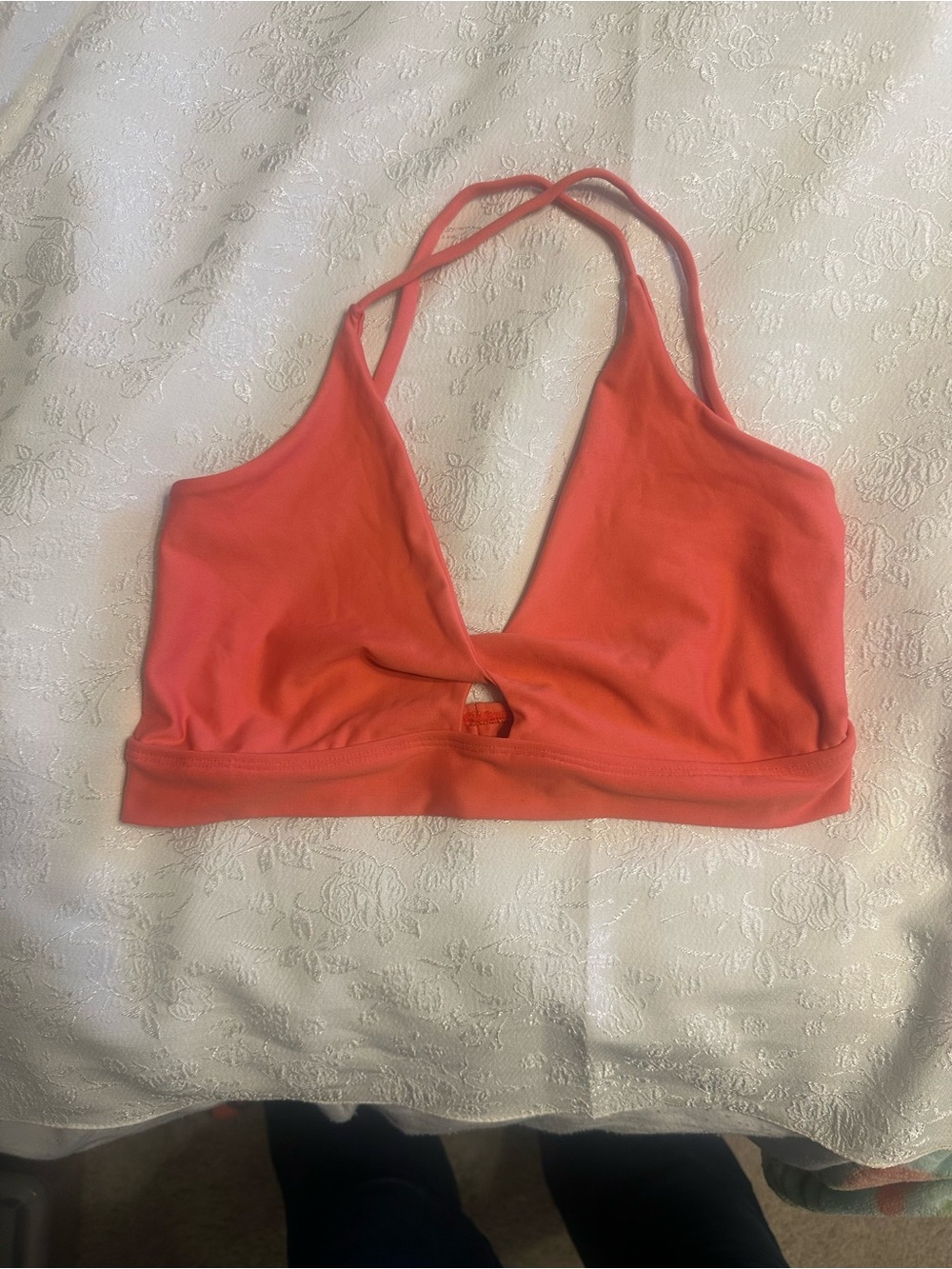 Liquido Coral V-Neck Strappy Bralette